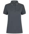 H466 Henbury Ladies Recycled Polyester Polo Shirt Charcoal colour image